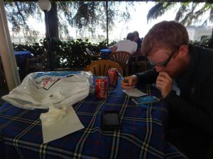 Working out an alternative route in Trabzon 