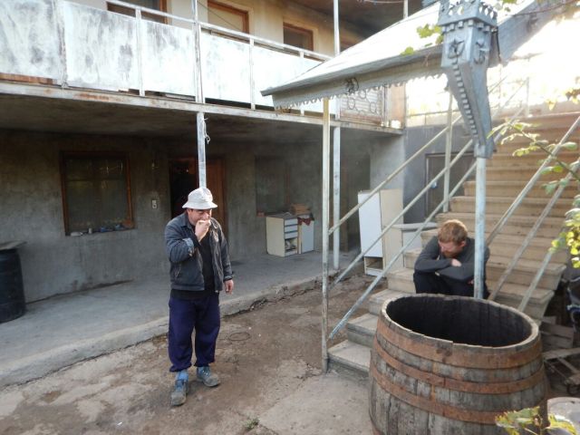 Just about vertical the next day