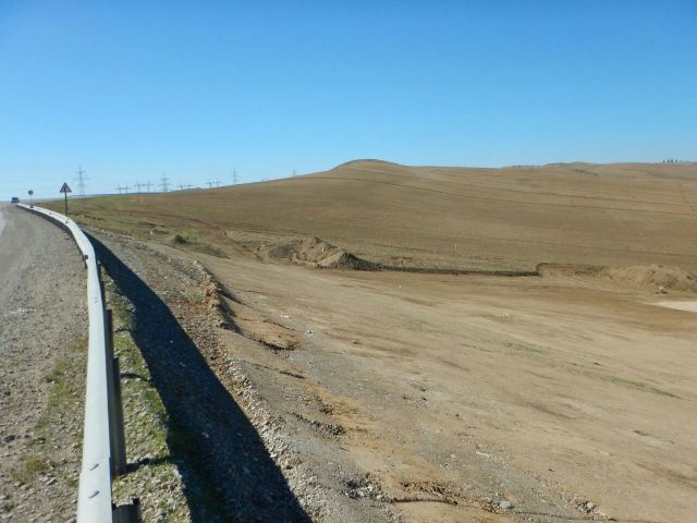 The desolate landscape of the Gobustan Desert nr Baku