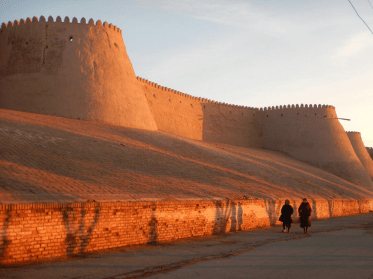 Sunset in Khiva, 8 Nov 14