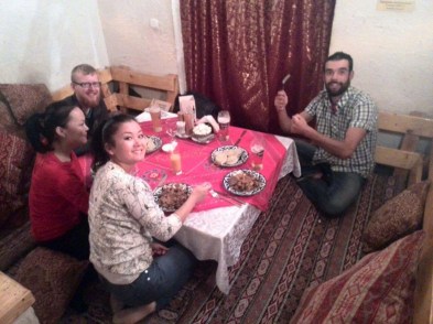 Enjoying a last meal before the desert