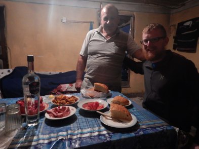 Host during the no-tent challenge