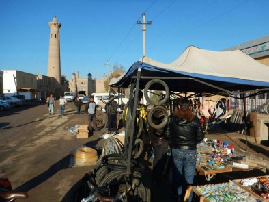 Bike shop leaving Khiva, 10 Nov 14
