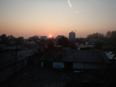 Arrival in Dushanbe, 20 Nov 14