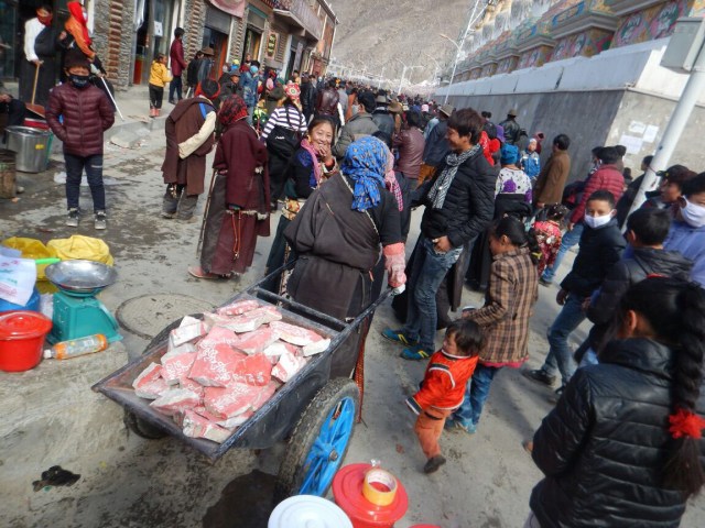 ...others opted for the wheelbarrow