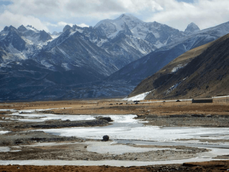 Rivers unfreezing lower down