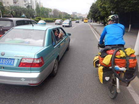 Fans in the traffic chaos